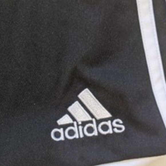 -ADIDAS Black White Athletic Nike Shorts Size Small - Picture 2 of 2